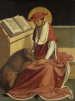 Jerome Saint Prints: Saint Jerome as a Cardinal, 1498. Creator: Master of Großgmain