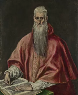Saint Jerome as Cardinal, 1590?1600. Artist: El Greco, Dominico (1541-1614)