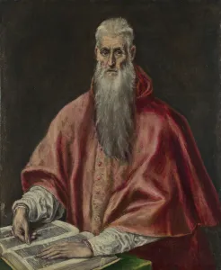 Dominico 1541 1614 Prints: Saint Jerome as Cardinal, 1590?1600. Artist: El Greco, Dominico (1541-1614)