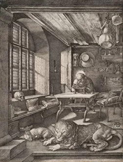 Images Dated 5th September 2014: Saint Jerome in his Cell. Artist: Durer, Albrecht (1471-1528)