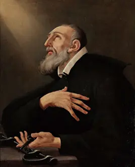 Biblebaroquepainting Prints: Saint Jerome Emiliani, 1669. Creator: Graziani, Ercole, the Elder (1651-1726)