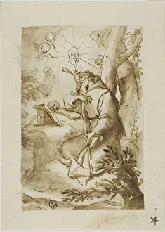Jan Havickszoon Steen Prints: Saint Jerome, n.d. Creator: Domenico Piola I