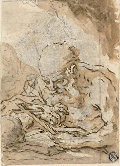 Crespi Lo Spagnuolo Prints: Saint Jerome, n.d. Creator: Giuseppe Maria Crespi