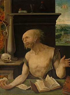 Saint Hieronymus Collection: Saint Jerome in Penitence, 1525 / 30. Creator: Master of the Lille Adoration