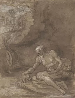 Saint Jerome Praying in a Landscape. 1550-60. Creator: Attributed to Niccolò