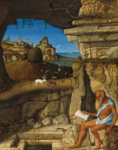 Bellini Prints: Saint Jerome Reading, 1505. Creator: Giovanni Bellini