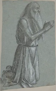 Saint Hieronymus Collection: Saint Jerome (recto); Soldier with a Spear (verso), 1460-1525. Creator: Vittore Carpaccio