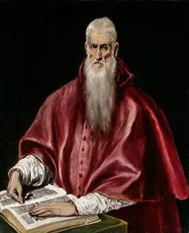 Dominico Gallery: Saint Jerome as Scholar, ca. 1610. Creator: El Greco