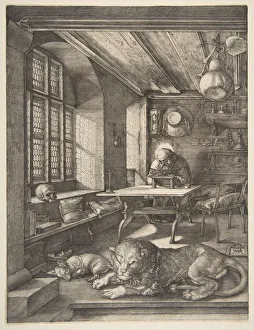 Cardinals Hat Prints: Saint Jerome in His Study, 1514. Creator: Albrecht Durer