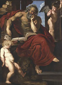 Pieter Paul 1577 1640 Prints: Saint Jerome in his Study, 1608-1609. Creator: Rubens; Pieter Paul (1577-1640)