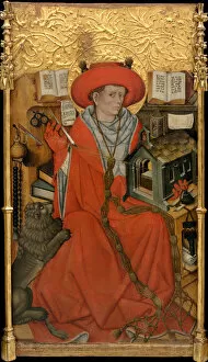 Saint Jerome in his Study. Artist: Ferrer, Jaume (active 1430-1461)