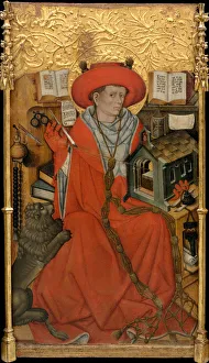 Saint Jerome in his Study. Artist: Ferrer, Jaume (active 1430-1461) Saint Jerome in his Study. Artist: Ferrer, Jaume (active 1430-1461)