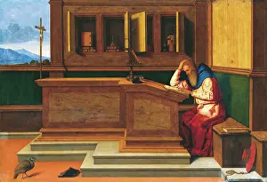 Desk Prints: Saint Jerome in His Study, c1513-1515. Creator: Vincenzo Di Biagio Catena