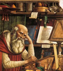 Specs Prints: Saint Jerome in his Study (Detail), 1480. Artist: Ghirlandaio, Domenico (1449?1494)