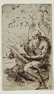 Bartolom Estban Murillo Prints: Saint Jerome in the Wilderness, after 1650. Creator: Bartolome Esteban Murillo