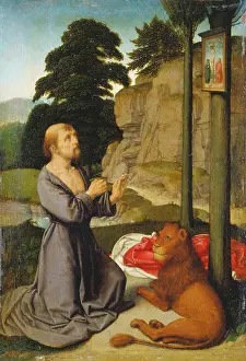 4th Century Prints: Saint Jerome in the Wilderness, c1510. Creator: Gerard David