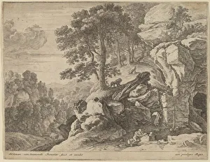 Swanevelt Herman Van Prints: Saint Jerome in the Wilderness. Creator: Herman van Swanevelt