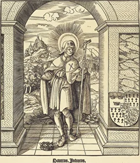 Joyce Prints: Saint Jodocus, 1516/1518. Creator: Leonhard Beck