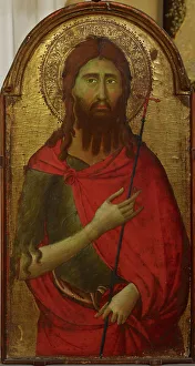 Siena Prints: Saint John the Baptist, 1295-1347. Creator: Ugolino da Siena