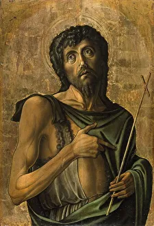 Tempera And Oil On Panel Prints: Saint John the Baptist, 1475. Creator: Alvise Vivarini
