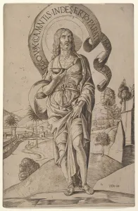 Girolamo Prints: Saint John the Baptist, 1500-1506. Creator: Girolamo Mocetto