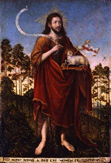 Museo Poldi Pezzoli Prints: Saint John the Baptist, 1550-1552. Artist: Cranach, Lucas, the Elder (1472-1553)