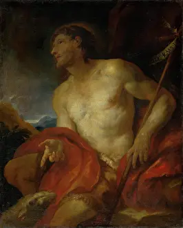 Religious Motif Prints: Saint John the Baptist, 1680-1700. Creator: Johann Carl Loth