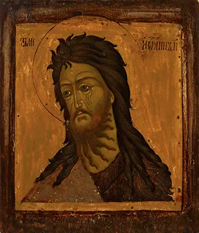 Tempera On Wood Prints: Saint John the Baptist, 1750-1815. Creator: Unknown