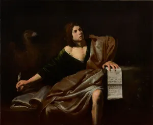 Anchorite Prints: Saint John the Baptist, ca 1624-1625. Creator: Valentin de Boullogne (1591-1632)