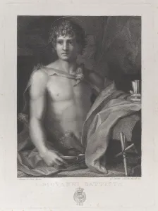 Del Sarto Andrea Prints: Saint John the Baptist, ca. 1843. Creator: Gioan Battista Nocchi