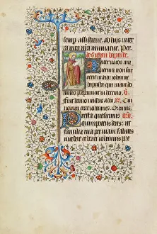 Saint John the Baptist with the Lamb of God; Book of Hours, about 1440-1450. Creator: Workshop of the Bedford Master