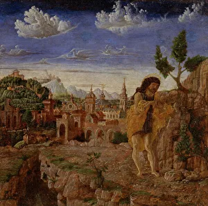 Saint John the Baptist in a Landscape, c1480. Creator: Giovanni Corente