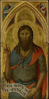 Siena Prints: Saint John the Baptist, late 14th century. Creator: Luca di Tomme