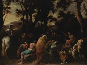 Rosa Salvator Prints: Saint John the Baptist Preaching, 1636-1638. Creator: Salvator Rosa