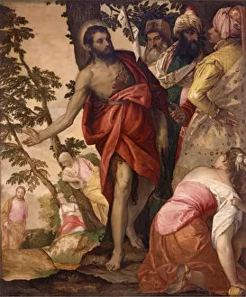Apostles History Gallery: Saint John the Baptist Preaching, ca 1562. Creator: Veronese, Paolo (1528-1588)