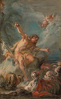 Deshays Jean Baptiste Prints: Saint John the Baptist Preaching in the Desert, 1758 / 64. Creator: Jean-Baptiste Deshays