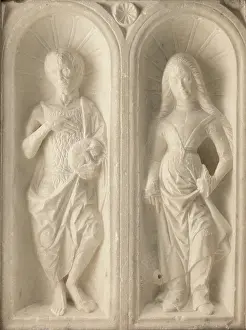 Gilding Prints: Saint John the Baptist and Saint Catherine of Alexandria