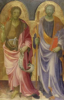 James St Prints: Saint John the Baptist and Saint James the Great, 1423-1424. Creator: Giovanni Toscani