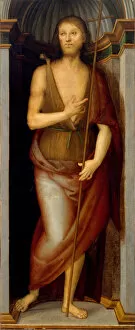 Pietro Perugino Gallery: Saint John the Baptist; Saint Lucy. Creator: Perugino (Pietro di Cristoforo Vannucci) (Italian)