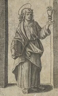 Marcantonio Gallery: Saint John, book in right hand chalice in left, from the series Piccoli Santi (... ca