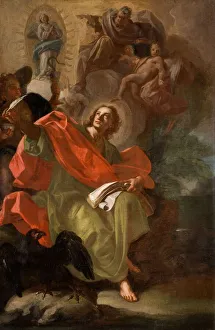 Inspiration Prints: Saint John The Divine, 1710. Creator: Domenico Antonio Vaccaro