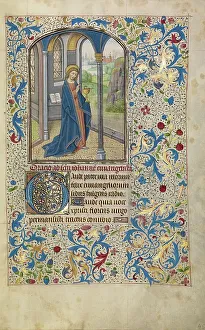 Vrelant Guillaume Prints: Saint John the Evangelist; Arenberg Hours, early 1460s. Creator: Willem Vrelant