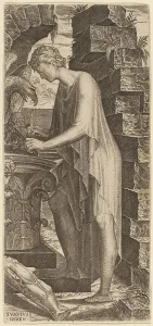 Lambert Suavius Prints: Saint John the Evangelist, c. 1545. Creator: Lambert Suavius
