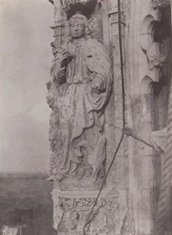 Charles N And Xe8 Prints: Saint John the Evangelist, Chartres Cathedral, c. 1854. Creator: Charles Negre