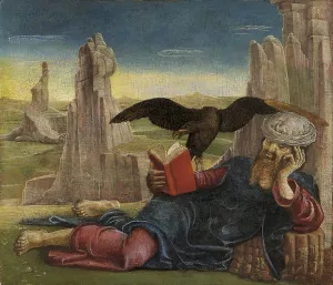 Desolation Prints: Saint John the Evangelist in Patmos, 1470. Creator: Cosmè Tura