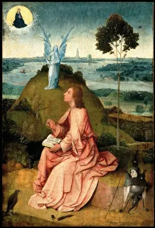 Bosch Gallery: Saint John the Evangelist on Patmos, c. 1505. Artist: Bosch, Hieronymus (c. 1450-1516)