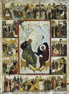 Saint John the Evangelist on Patmos with Scenes from His Life, early 16th century