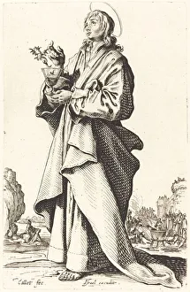 Saint John the Evangelist, published 1631. Creator: Jacques Callot Saint John the Evangelist, published 1631. Creator: Jacques Callot
