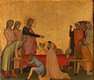 Resurrecting Prints: Saint John the Evangelist Raises Satheus to Life, ca. 1370. Creator: Francescuccio Ghissi