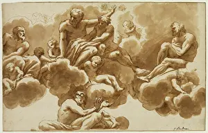 Cream Prints: Saint John the Evangelist and Part of His Vision